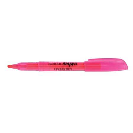 School Smart HIGHLIGHTER PINK PEN 12 PK HY100200-12PINK